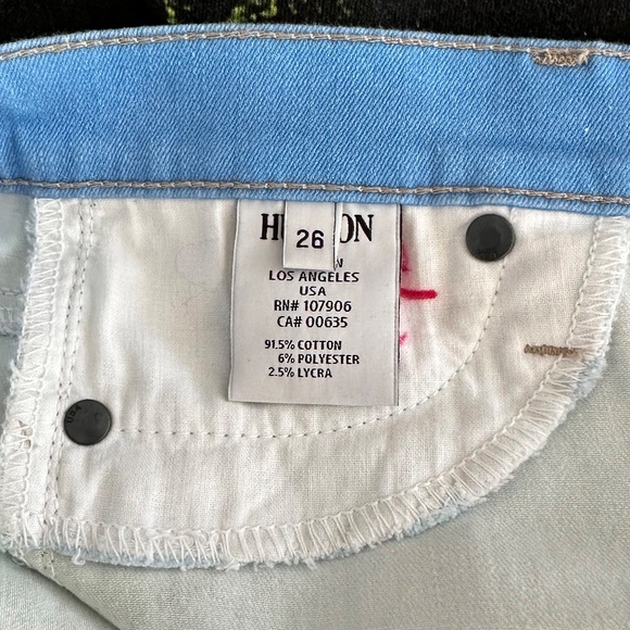 HUDSON LA | Midrise Nico | Women's size 26 | Palm Tree Design | RN 107906 - Picture 6 of 8